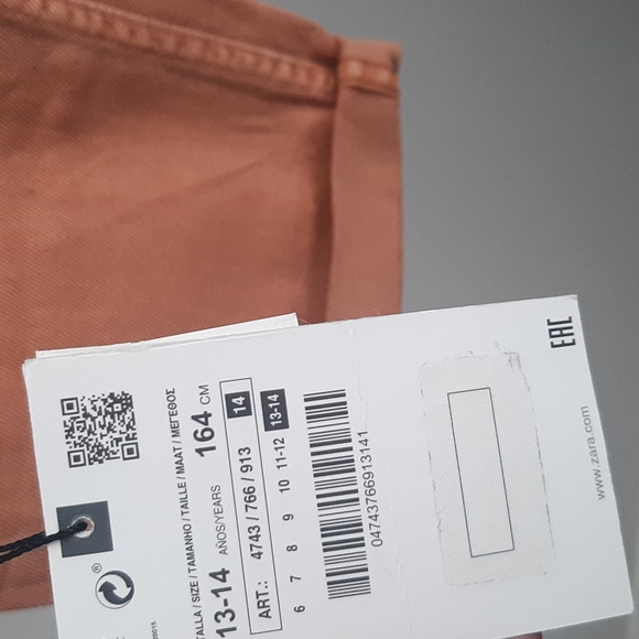 Zara boys burnt orange jogger jean - Picture 2 of 4